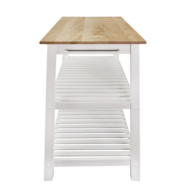 Kitchen Island with Solid Wood Top, , on-hover image number 1