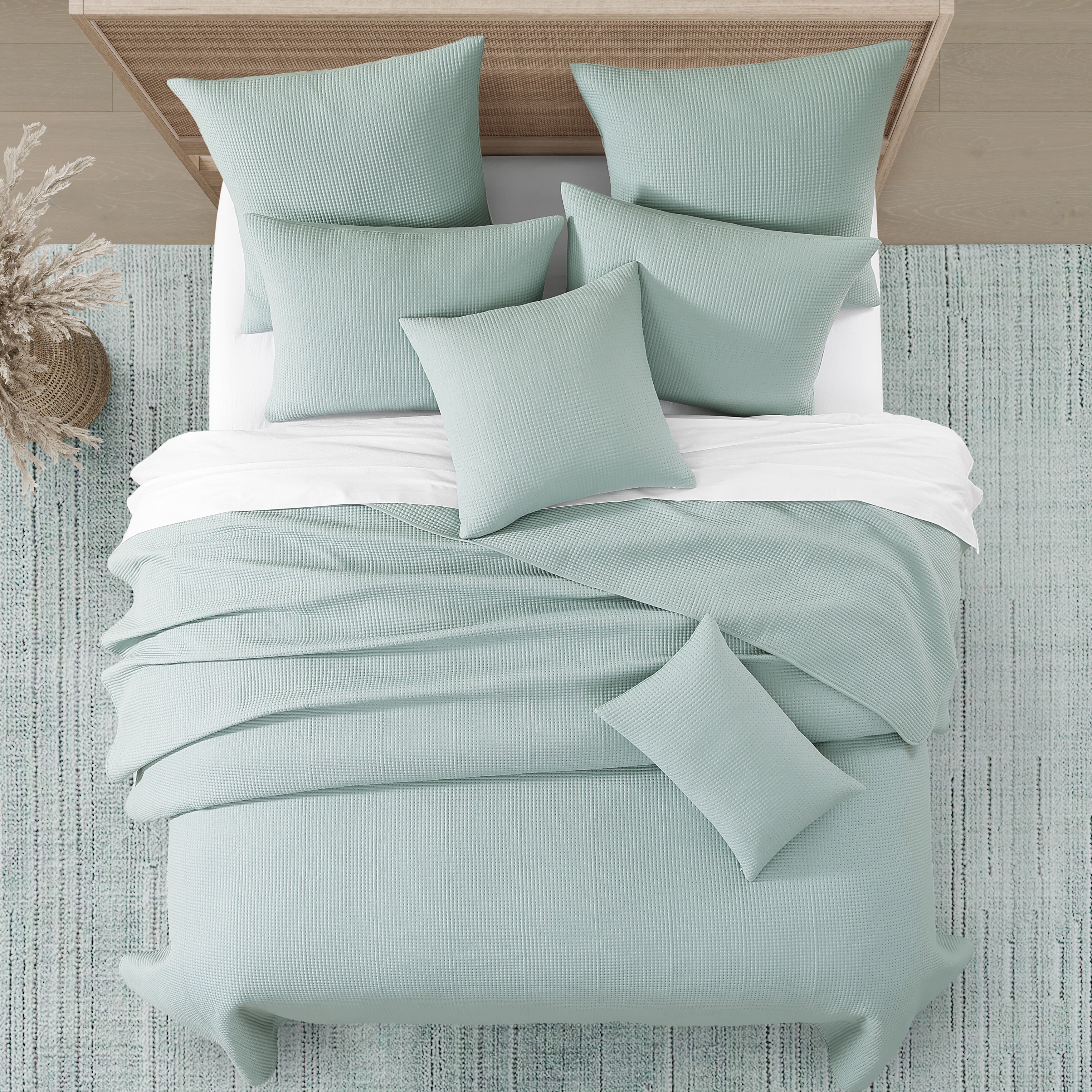Stillwater Quilt Set, AQUA, alternate image number 2