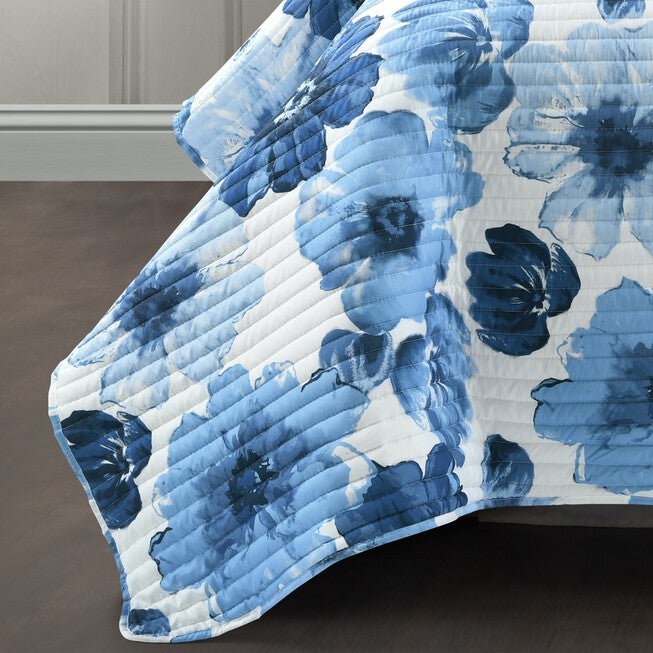 Lush Décor Leah Reversible Quilt Navy/White 3Pc Set, , alternate image number 3