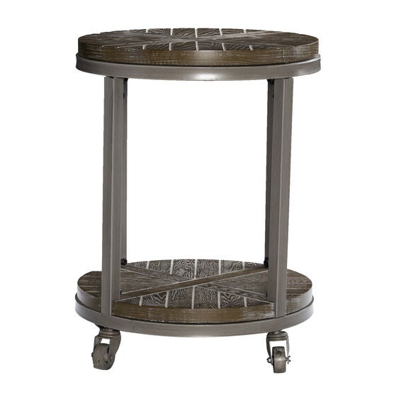 Konya Urban Industrial Round End Table, , alternate image number null