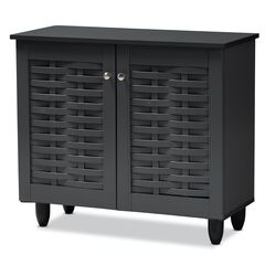 Winda 2-Door Wooden Entryway Shoe Storage Cabinet Furniture