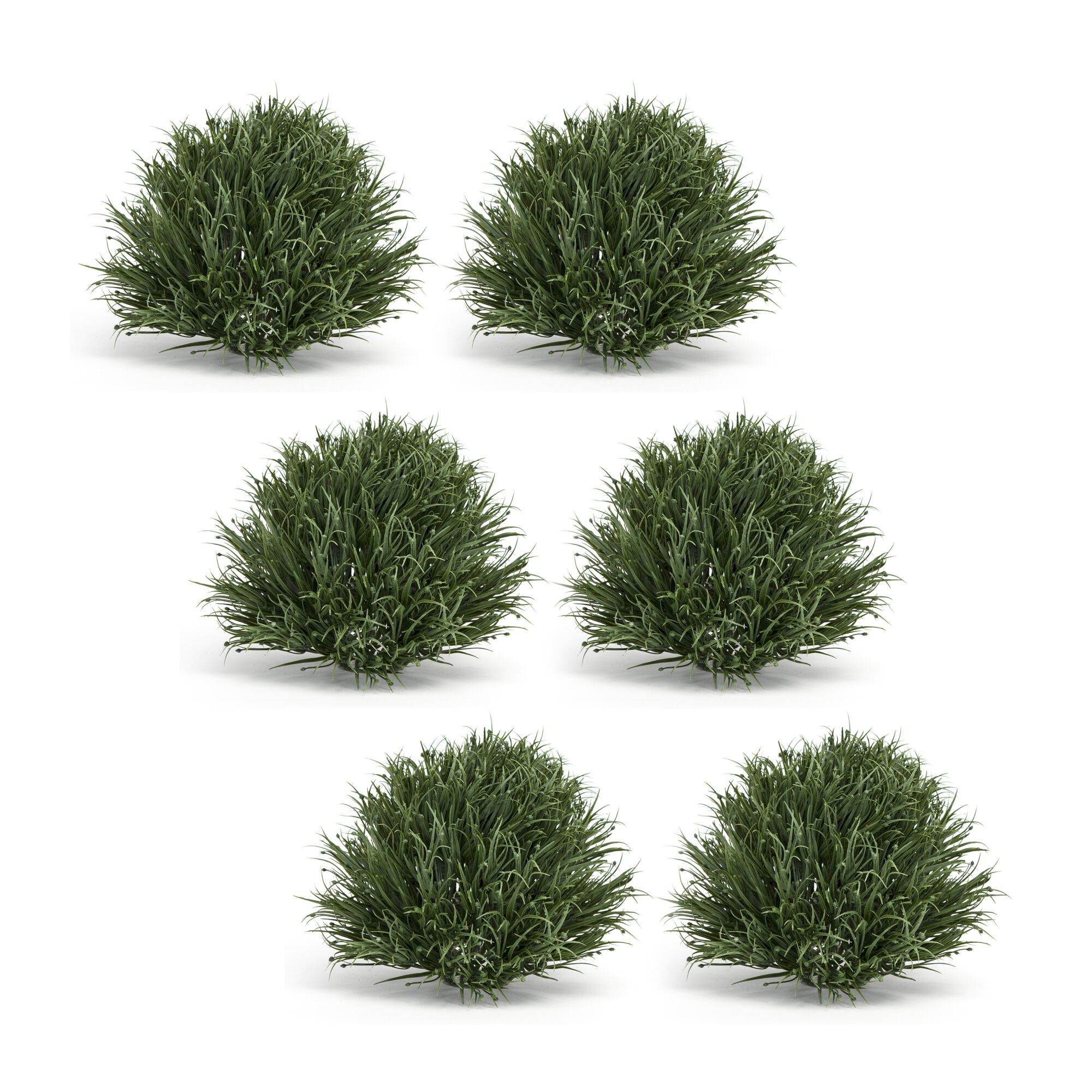 Half Orb (Set of 6) 7.5 inchesD Plastic, GREEN, hi-res image number 0