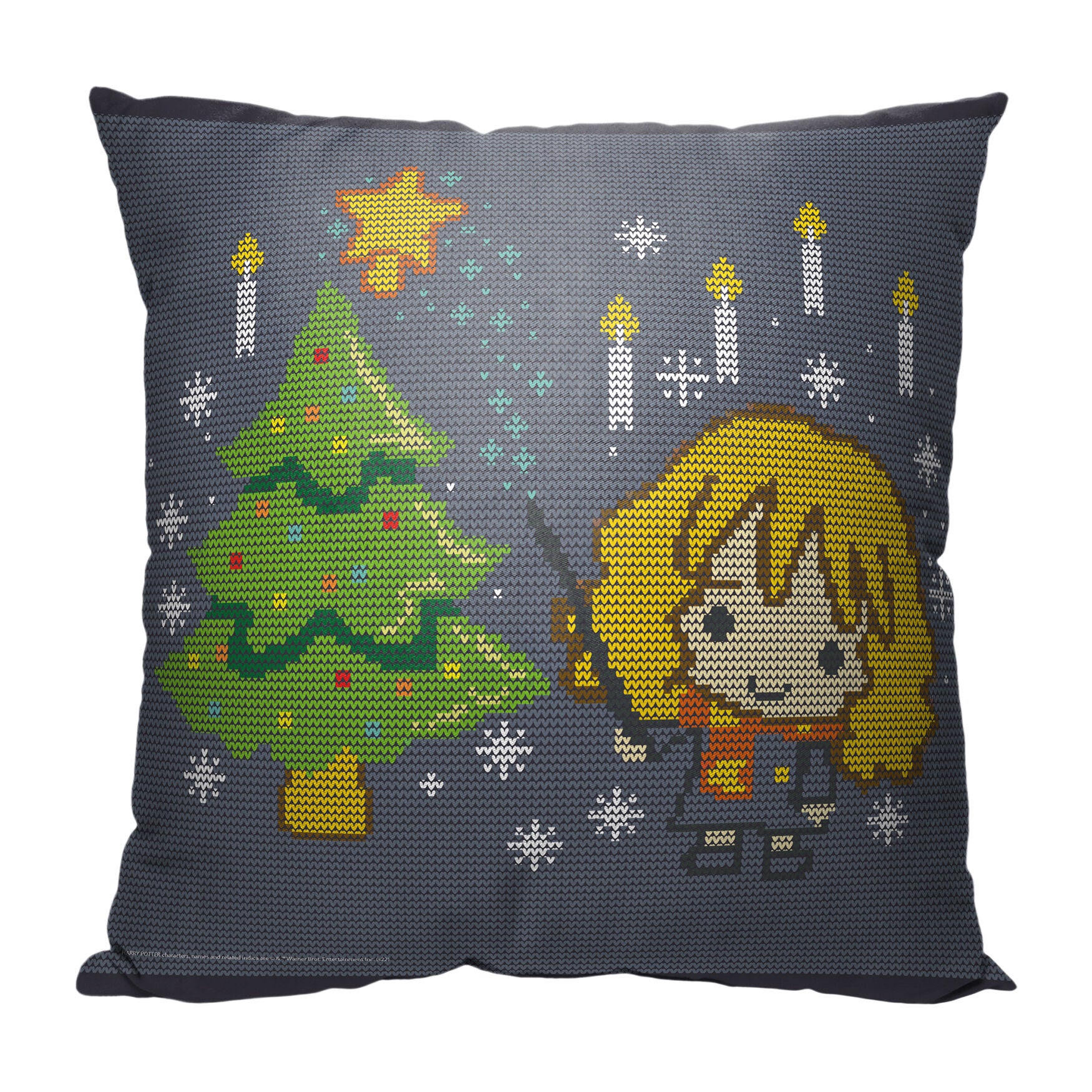 Wb Harry Potter Christmas Magic Printed Throw Pillow, O, hi-res image number 0