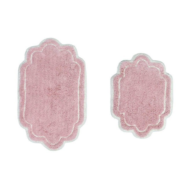 Allure 2 Piece Set Bath Rug Collection, PINK, hi-res image number 0