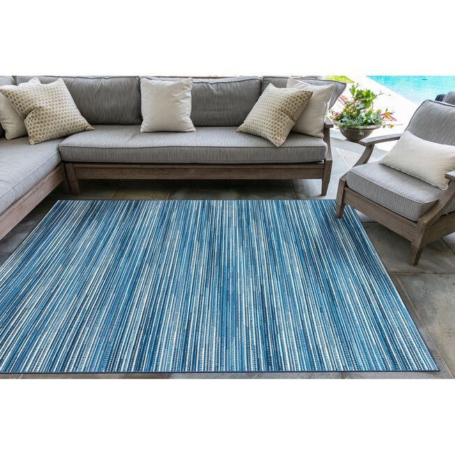 Liora Manne Marina Stripes Indoor/Outdoor Rug 23 inchesX7 feet 6 inches, , alternate image number null