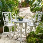 3-Pc. Rose Bistro Set, WHITE, hi-res image number null