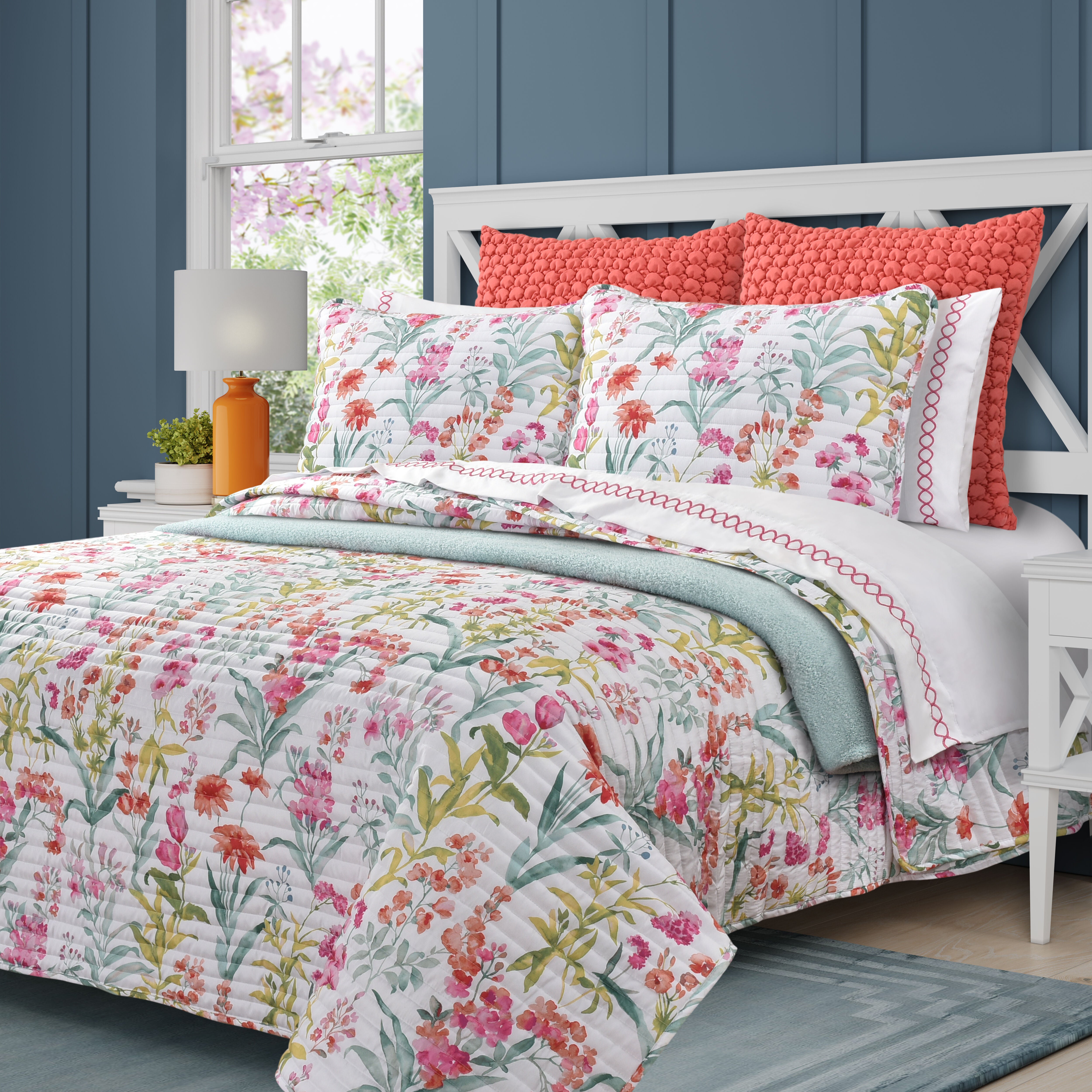 TALLULAH QUILT SET, PINK, alternate image number 2