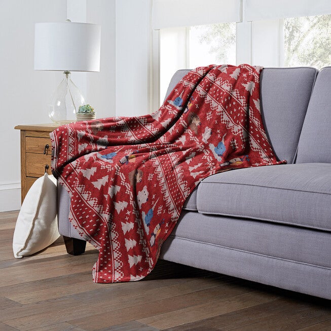 Wb Elf Cozy Arctic Friends Silk Touch Throw Blanket, , alternate image number null