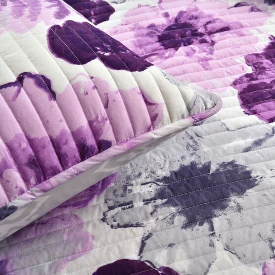 Lush Décor Leah Quilt Blue 3Pc Set, , alternate image number null