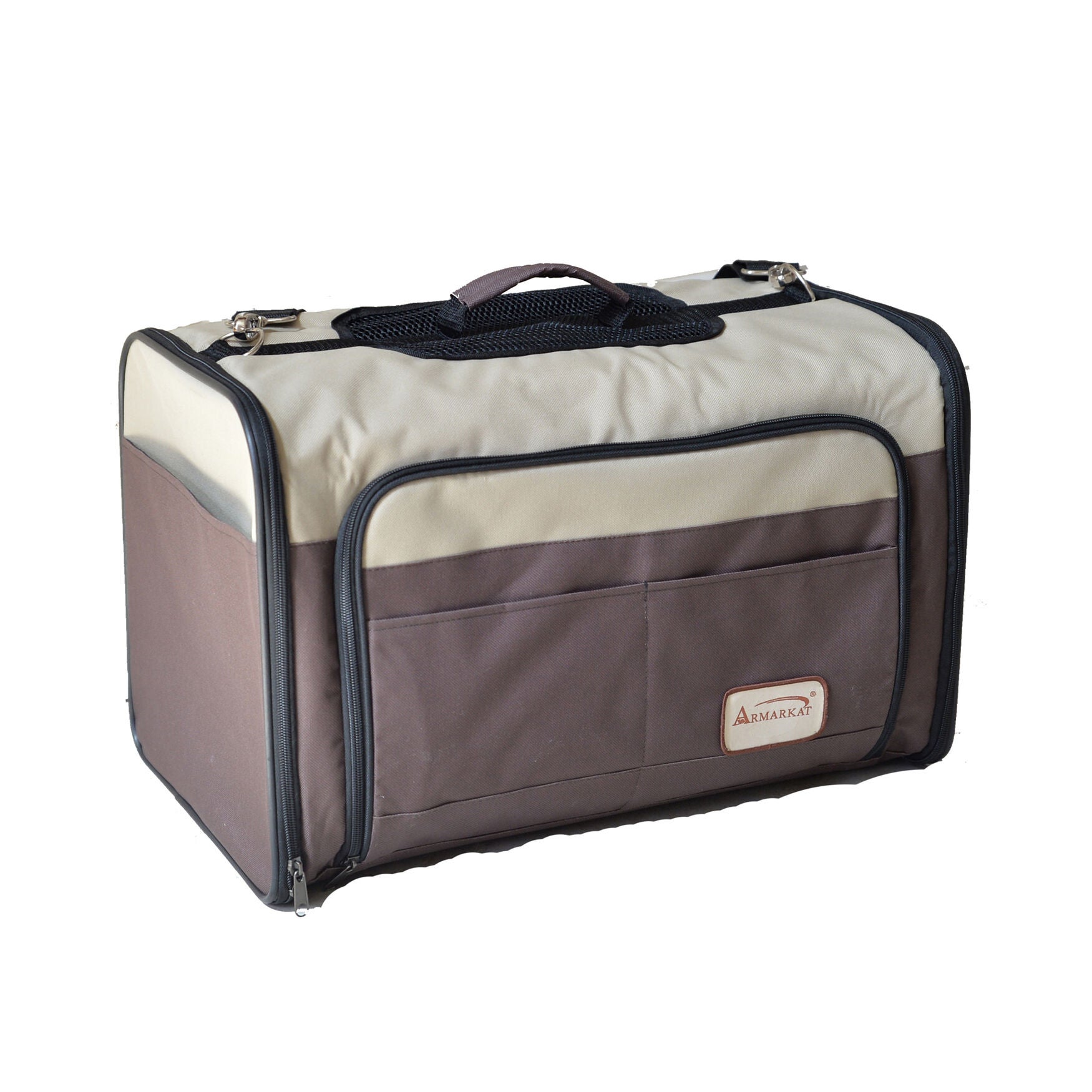 Airline Approved Pet Dog Cat Carrier, BEIGE, hi-res image number 0
