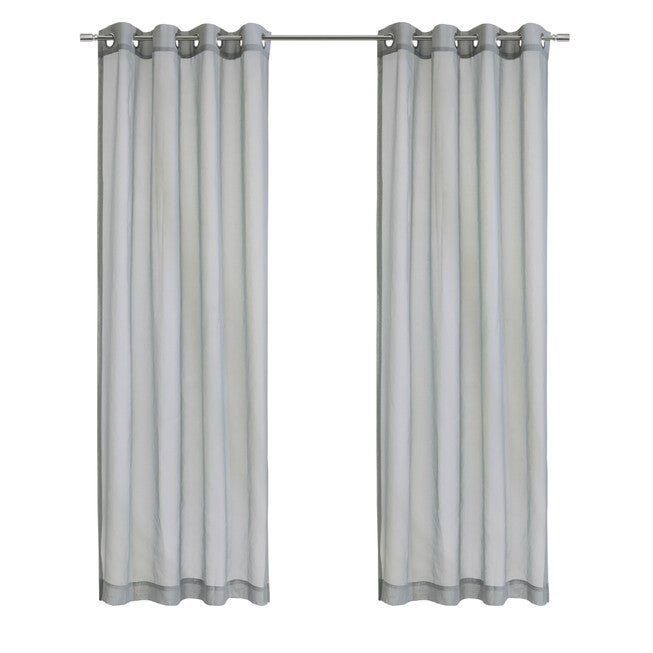 Luna Light Filtering Grommet Curtain Panel, , on-hover image number 1