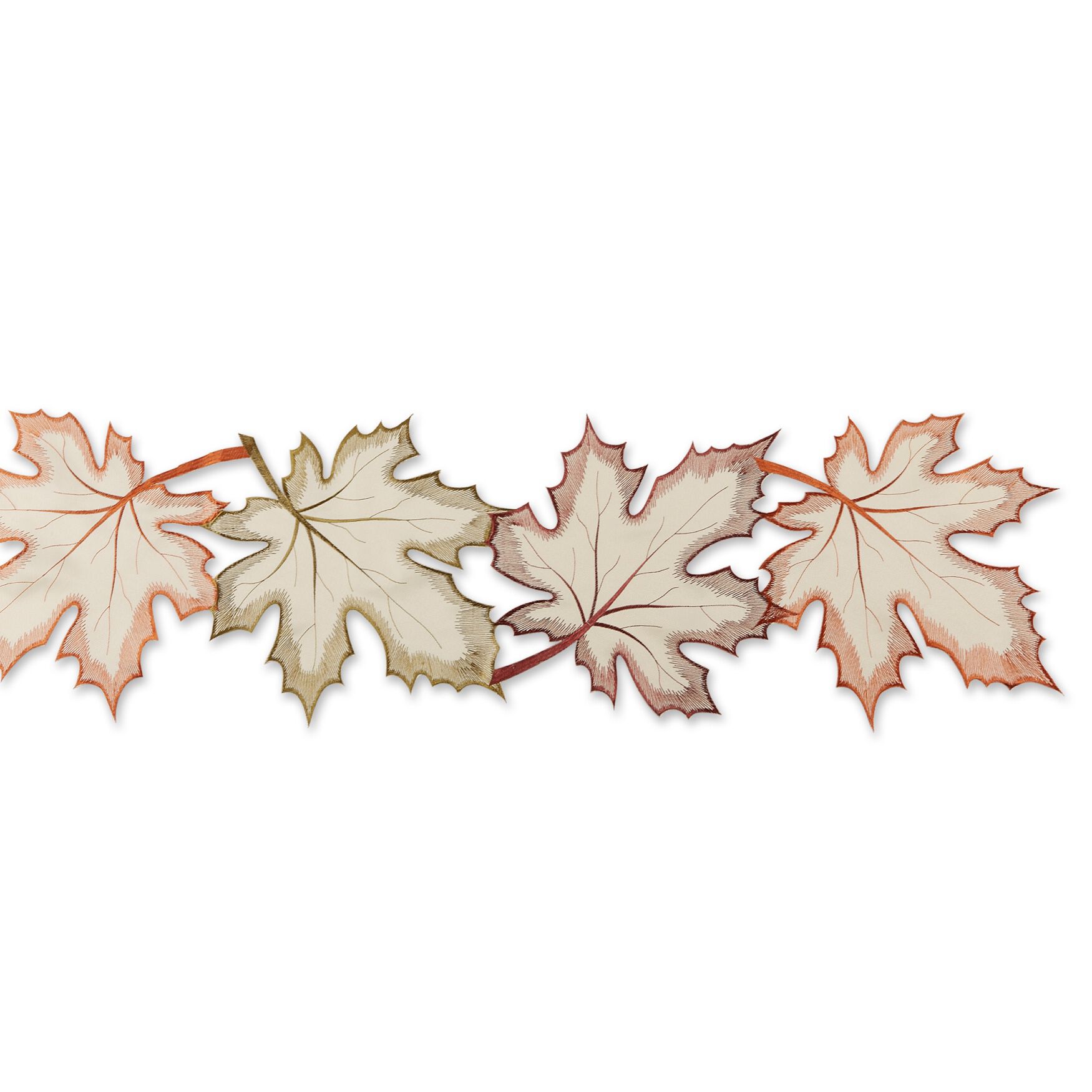 Embroidered Maple Leaves Table Runner, , alternate image number 3