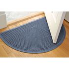 Aqua Shield® Squares Half Oval Door Mat 24"x39", , alternate image number null