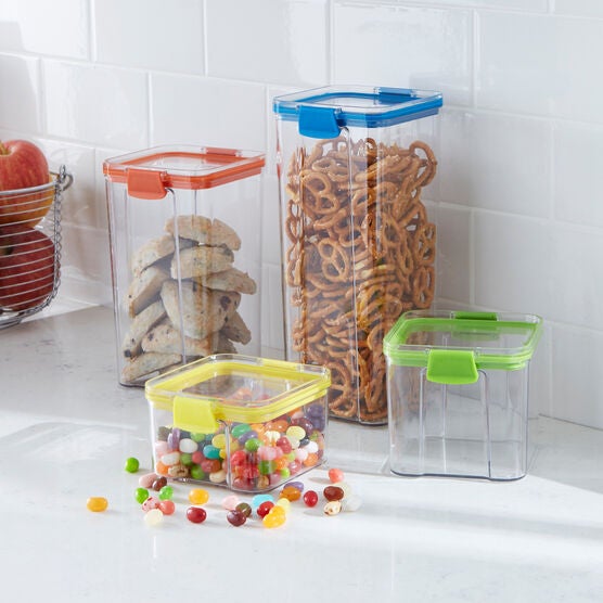 BH Exclusive 4-PC Airtight Sealed Canisters, MULTI, hi-res image number null