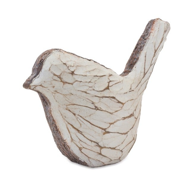 Carved Bird Figurine (Set of 4), CREAM BROWN, alternate image number null