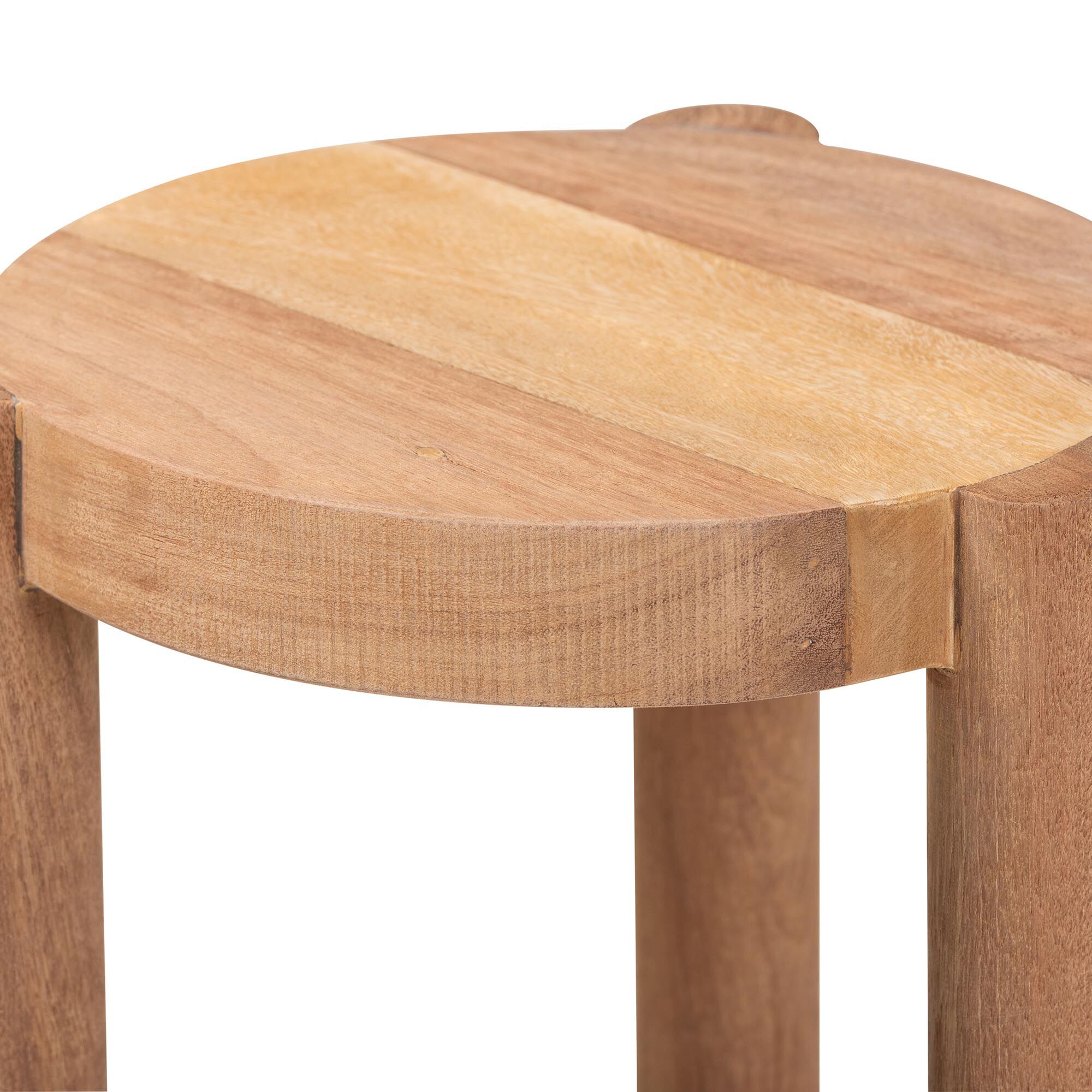 Shadi Acacia Wood Multipurpose Accent Stool, BROWN, alternate image number 3