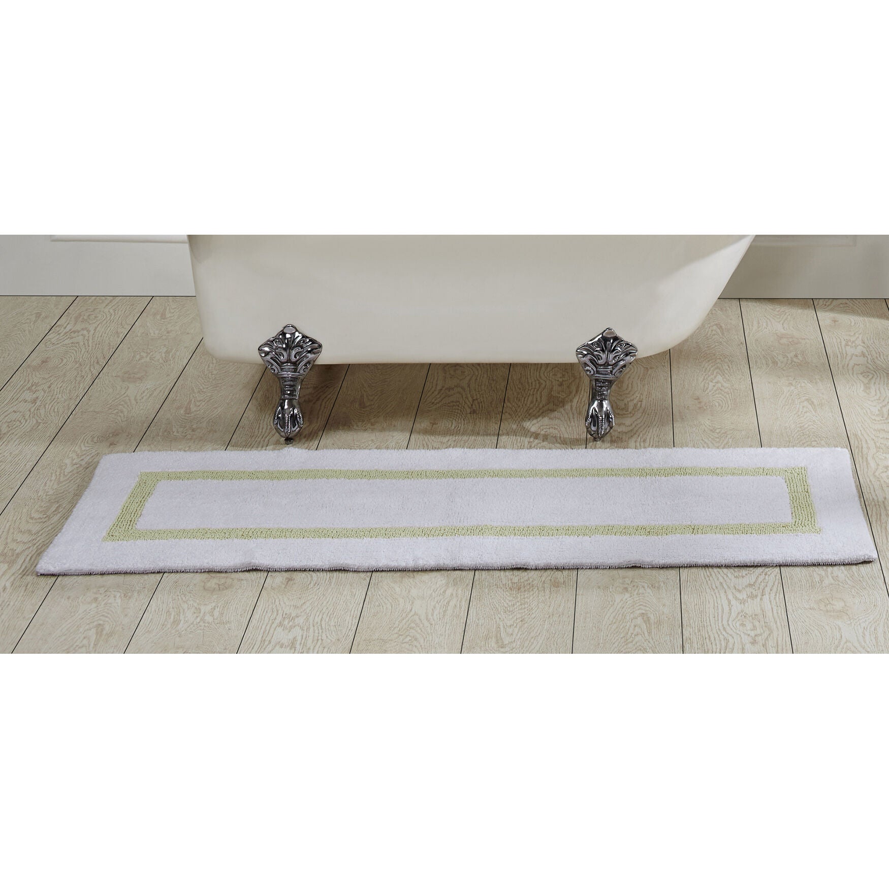 Hotel Collection 100% Cotton 20 inches X 60 inches Runner Bath Rug, WHITE SAGE, hi-res image number 0