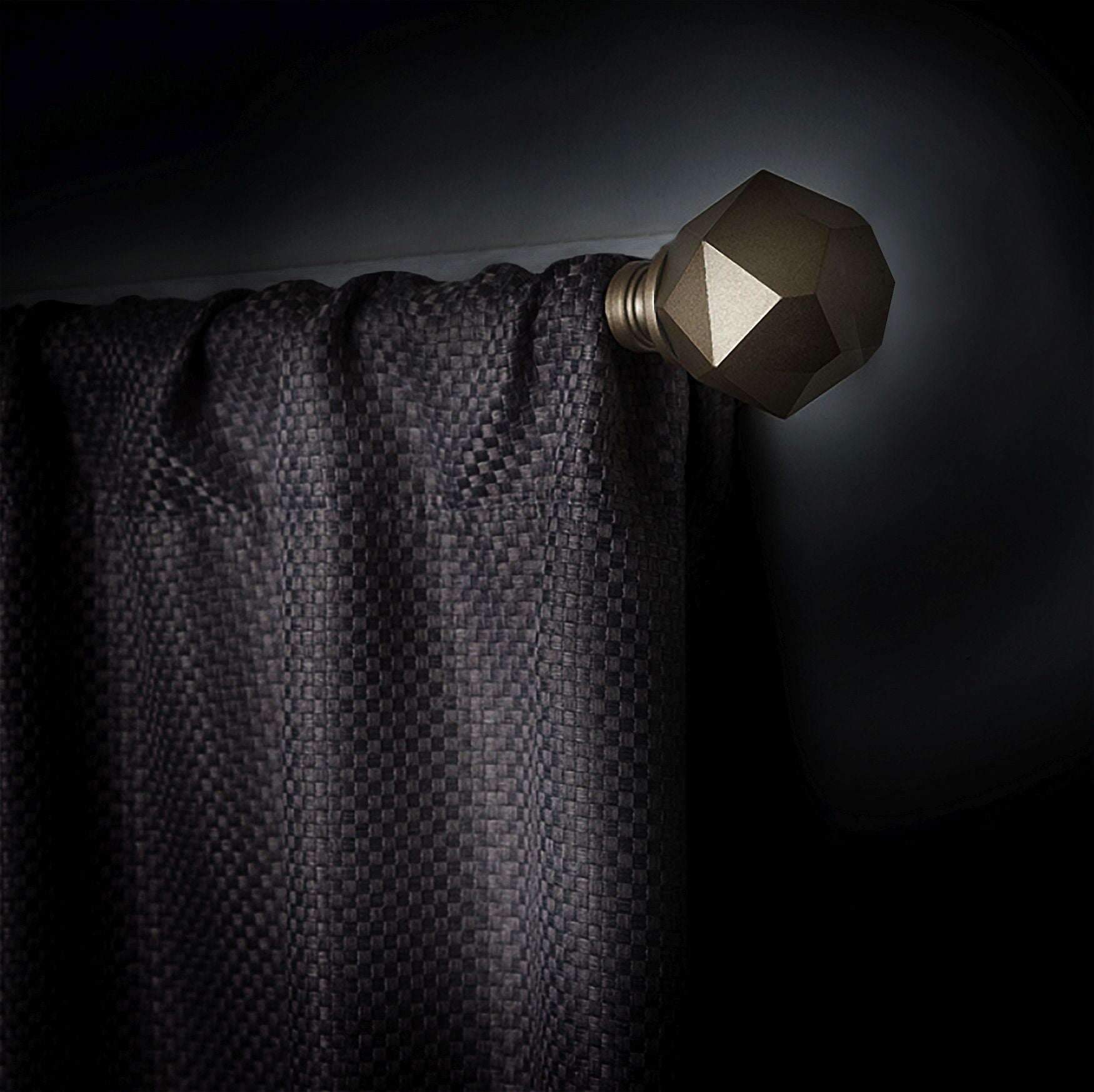 Innovative Decorative Room Darkening Wrap Around Rod & Finial 66-120, , alternate image number 4