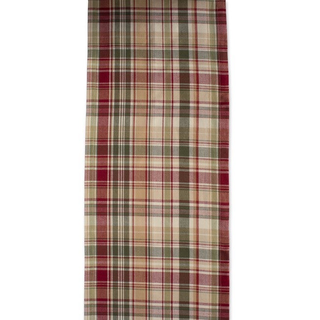Give Thanks Plaid Table Runner 14x108, , alternate image number null