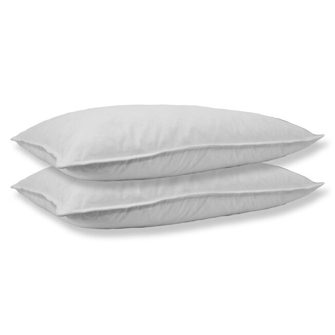 233 Thread Count White Goose Feather Pillow Twin Pack, , alternate image number null