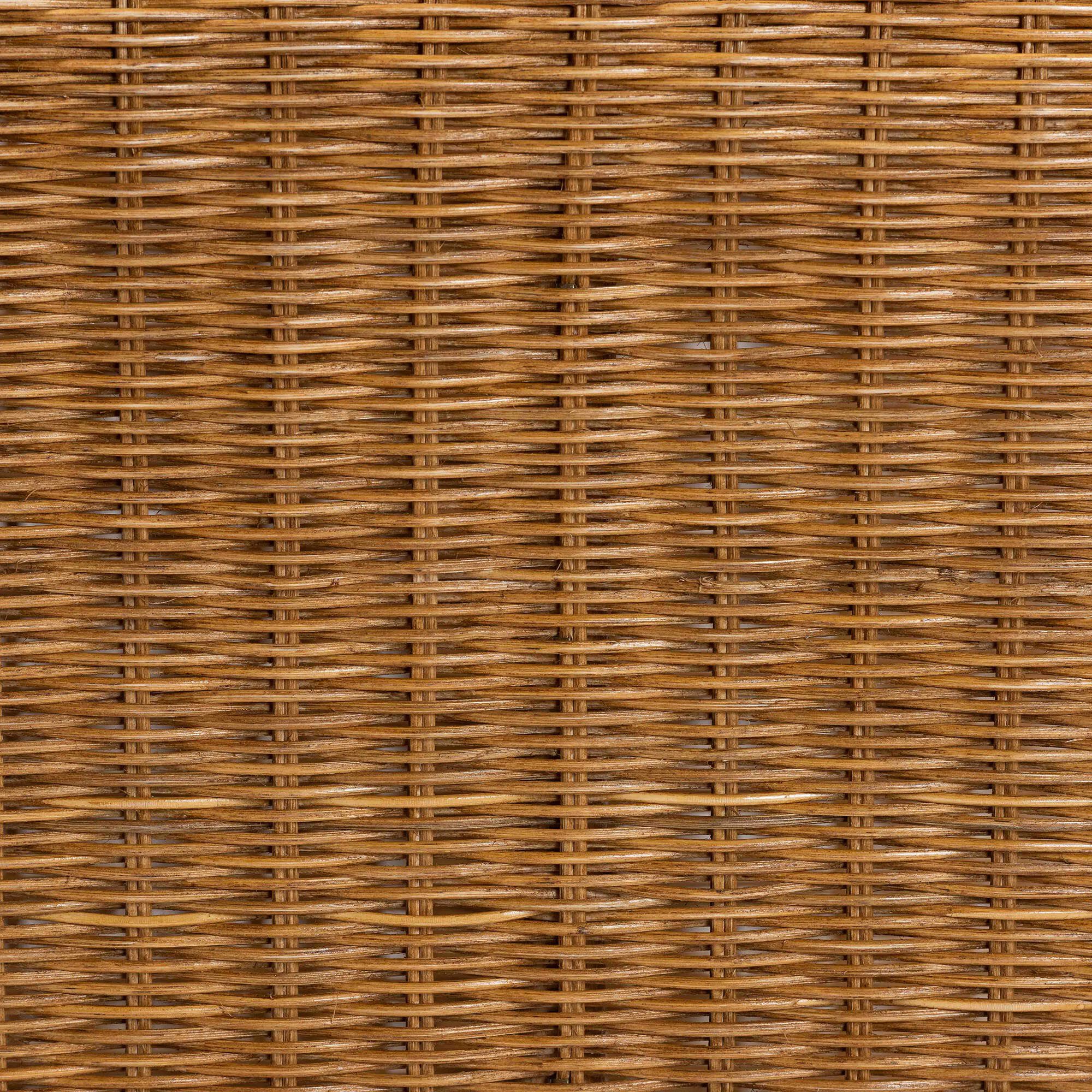 Oteria Bohemian Light Honey Scalloped Rattan Side Table, HONEY, alternate image number 6