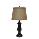 Black Resin 26" Table Lamp, BLACK, hi-res image number null