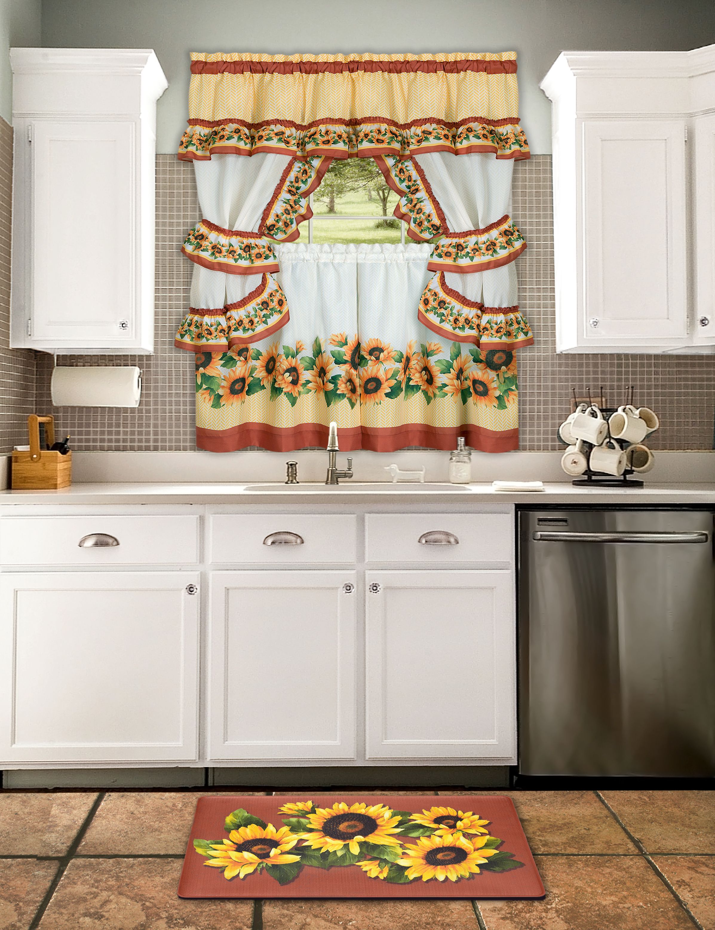 Black Eyed Susan 18-in. x 30-in. Anti Fatigue Mat, MULTI, alternate image number 1