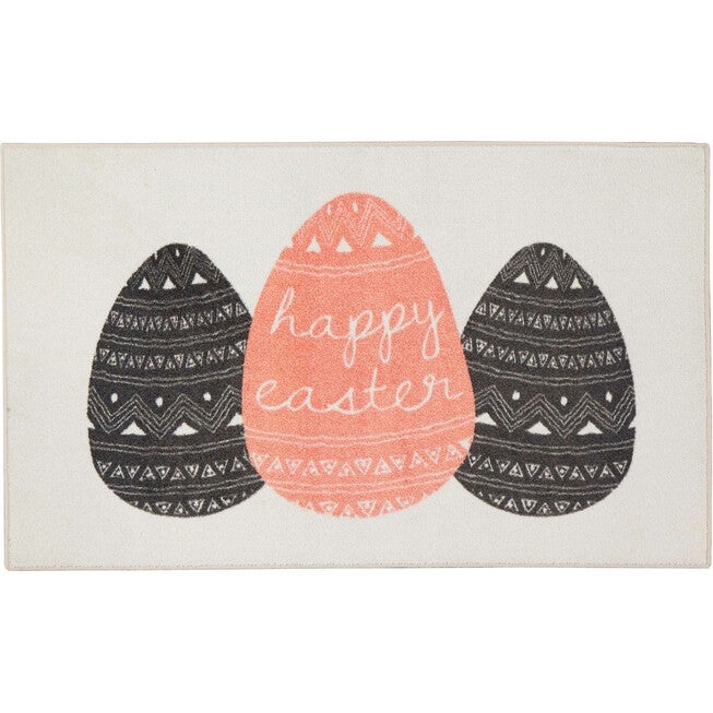 Easter Eggs Cream Kitchen Rug, CREAM, hi-res image number null