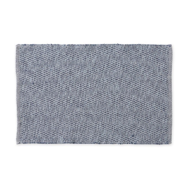 Artichoke Diamond Handwoven Recycled Yarn Rug 2X3 Ft Floor Coverings, BLUE, hi-res image number null