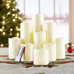 Remote-Controlled LED Candles, Set of 9