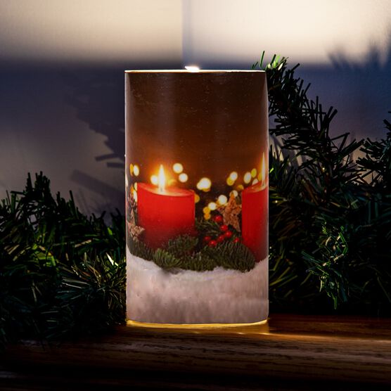 Christmas Candles Fiber Optic & LED Candle, , alternate image number null