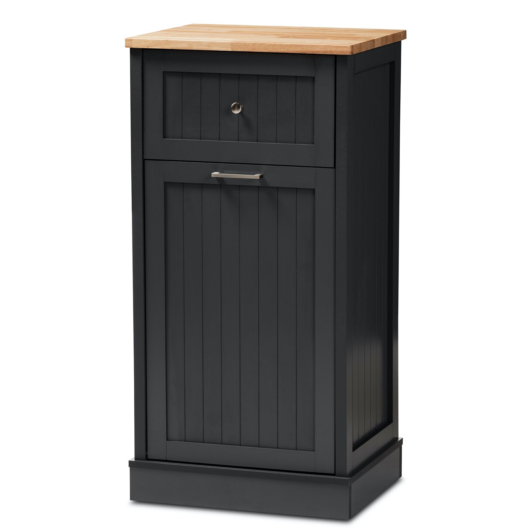 Marcel Farmhouse Coastal Kitchen Cabinet Furniture, GREY OAK BROWN, hi-res image number 0