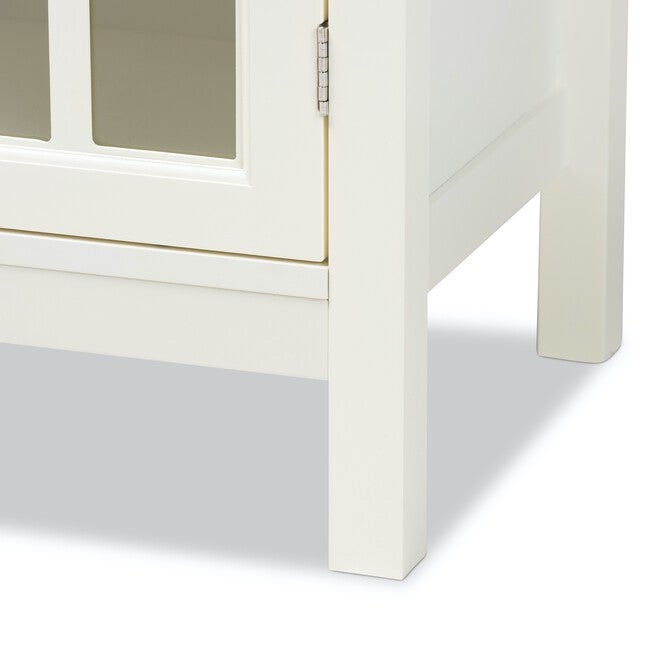 Kendall Wood And Glass Kitchen Storage Cabinet Furniture, , alternate image number null