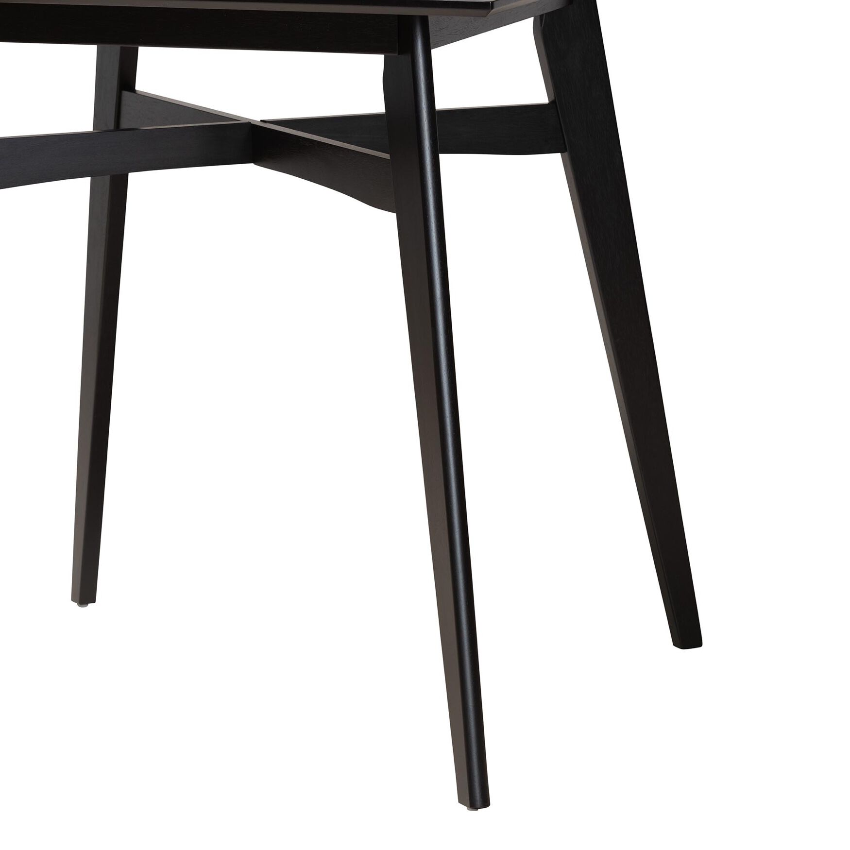 Leena Mid-Century Modern Black Finished Wood Counter Height Pub Table, , alternate image number 16