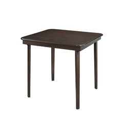 Straight Edge Wood Folding Card Table
