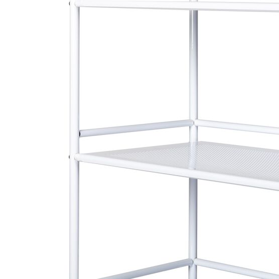 4 Tier Metal Cart With Wheels, White, , alternate image number null