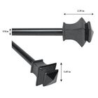 66"-120" Rod set with Square Finial, , alternate image number null