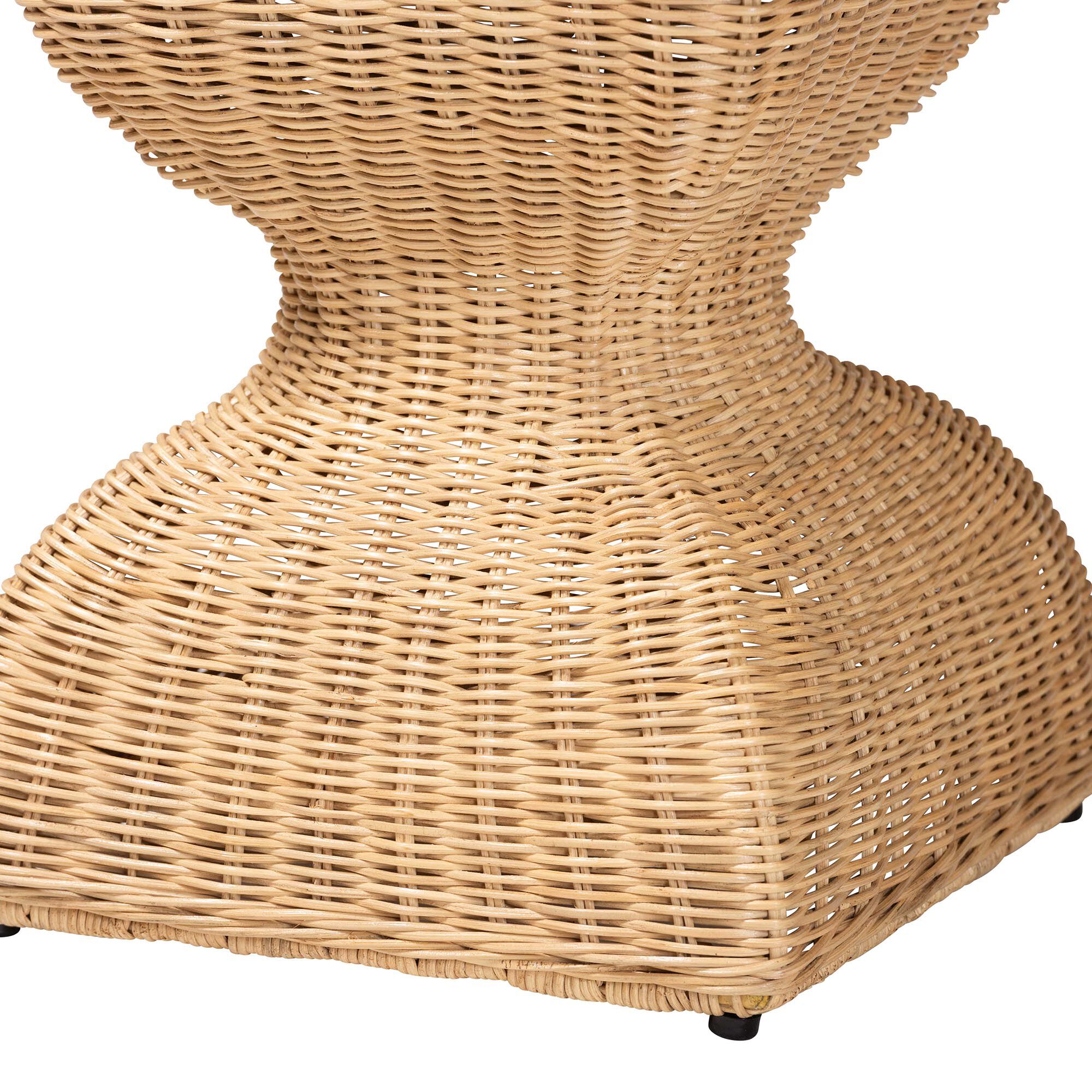 Hideo Natural Rattan End Table, NATURAL, alternate image number 4