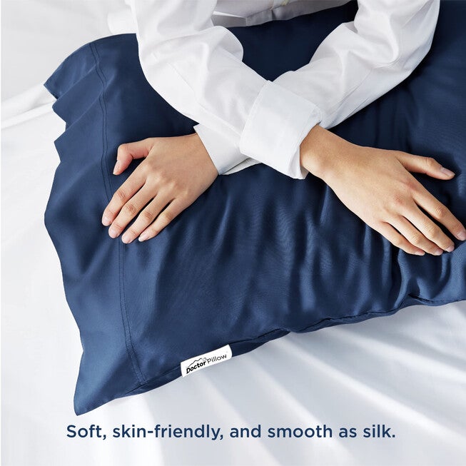 Doctor Pillow Royal Arcalass Pillowcase -Set of 2 Navy, BLUE, alternate image number null