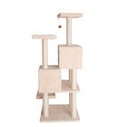 Multi-Level Real Wood Cat Tree With Two Condos Perches, , alternate image number null