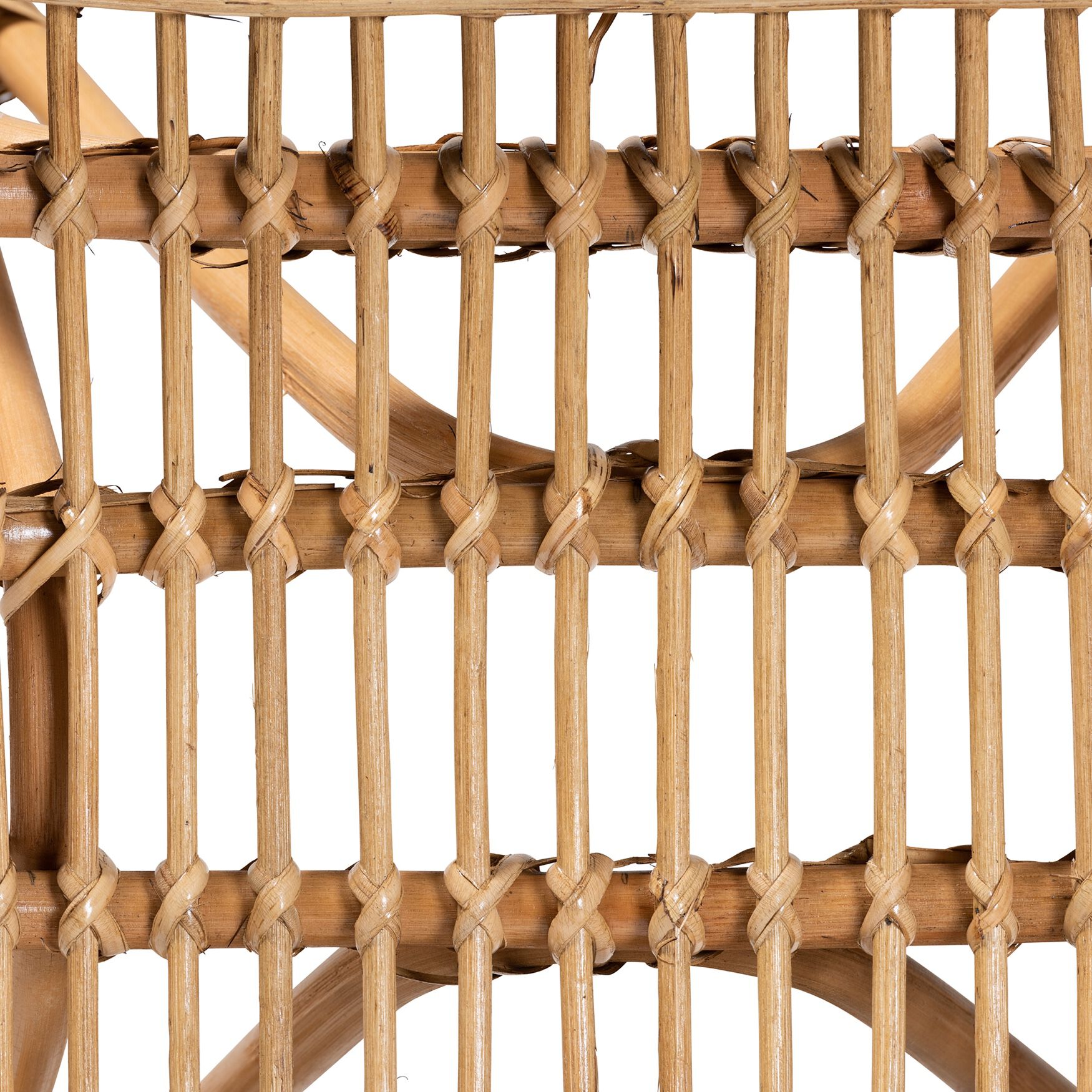 Earvin Modern Bohemian Natural Brown Rattan Footstool, , alternate image number 10