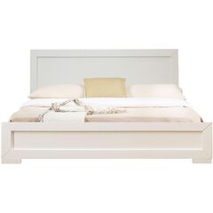 Trent Wooden Platform Bed in Walnut, Queen