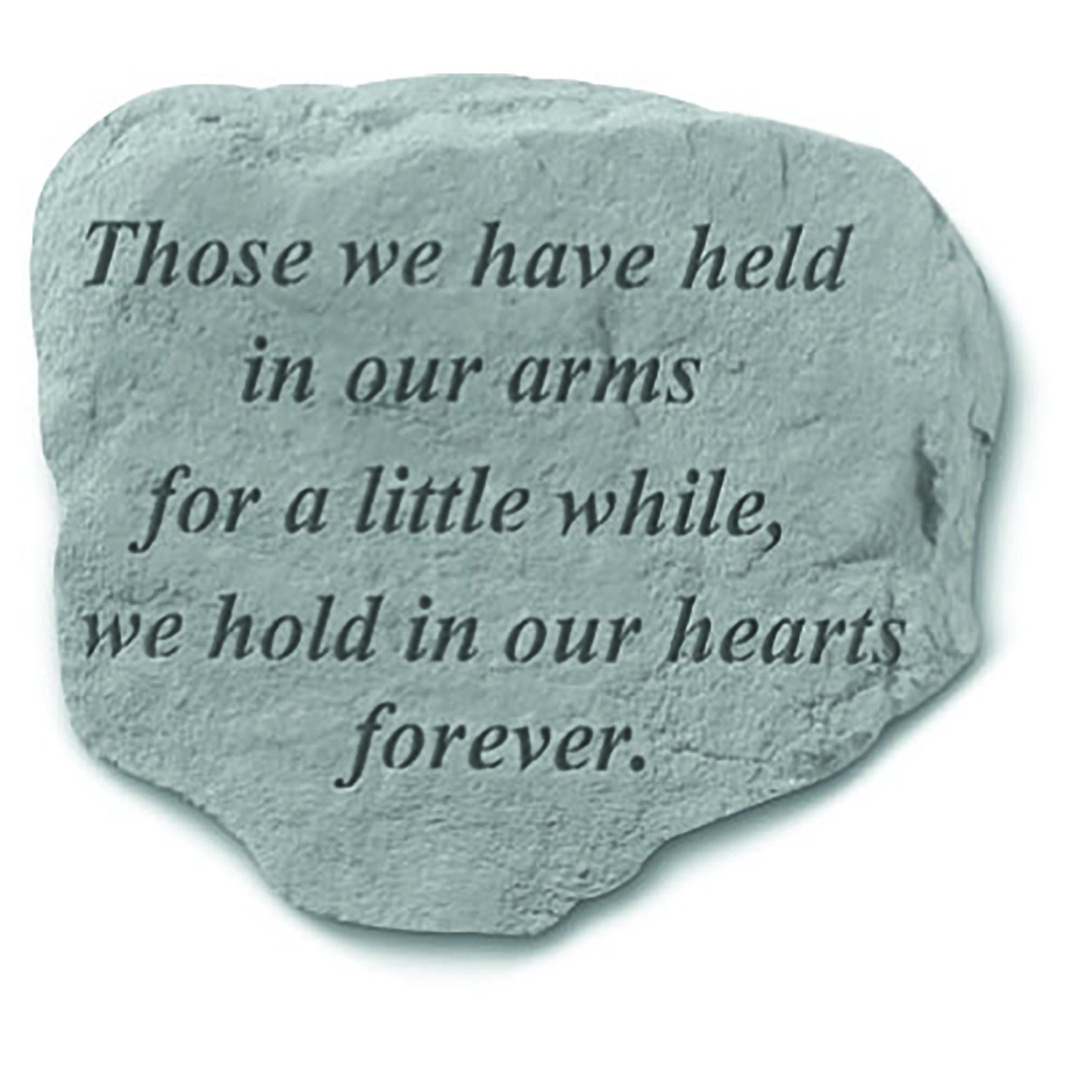 Those We Have Held In Our Arms Garden Memorial Accent Stone, GREY, hi-res image number 0