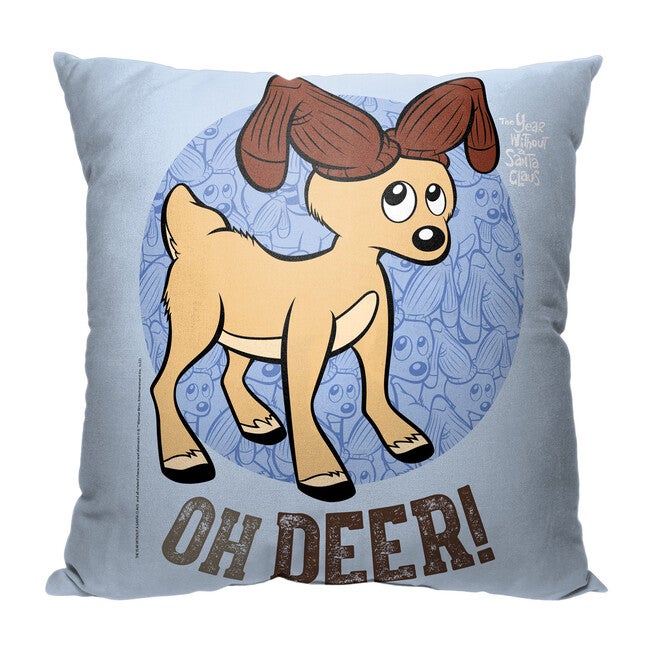 Wb Year Without A Santa Clausoh Deer 18X18 Printed Throw Pillow, O, hi-res image number 0