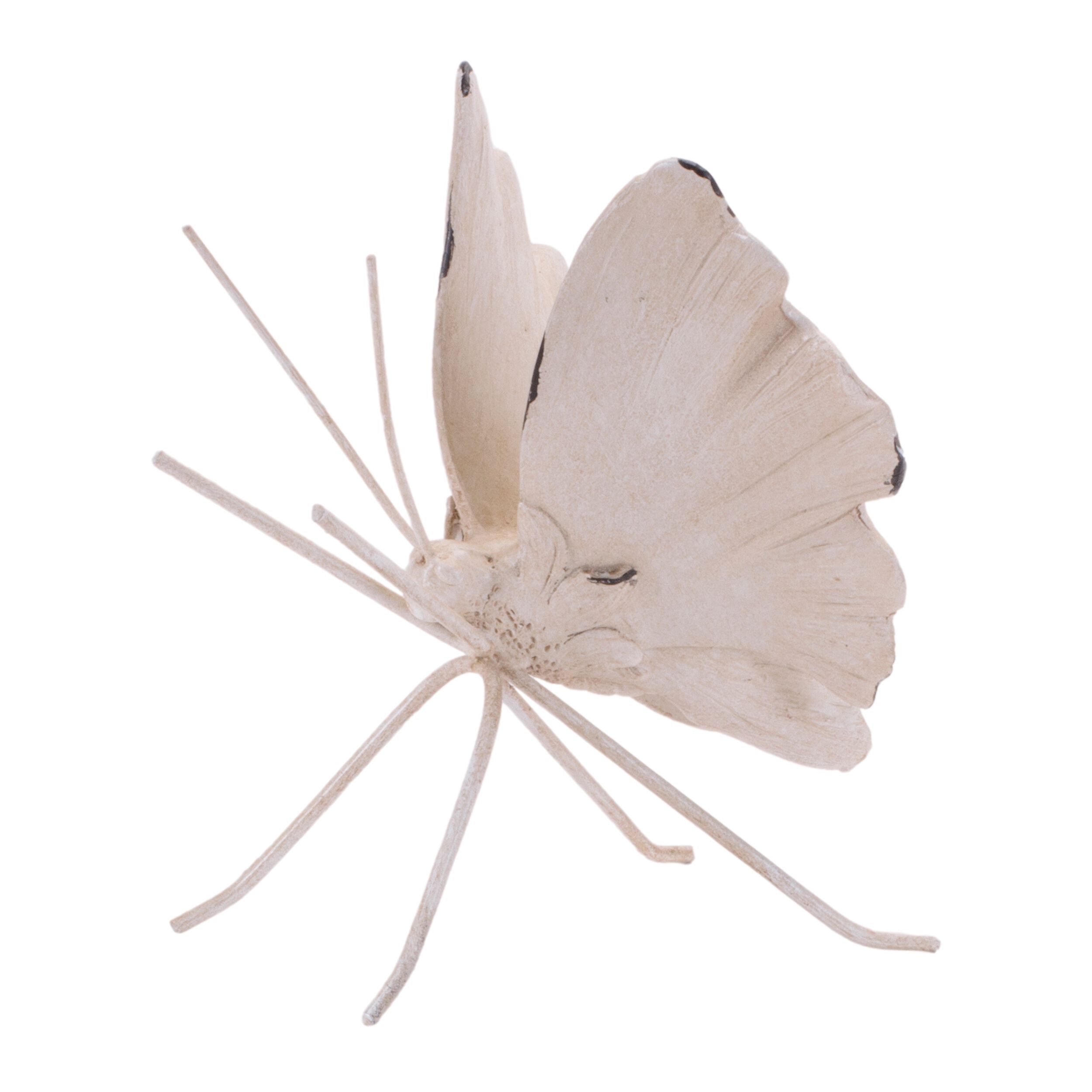 Flower Petal Butterfly Shelf Sitter Set of 2, BEIGE, alternate image number 2
