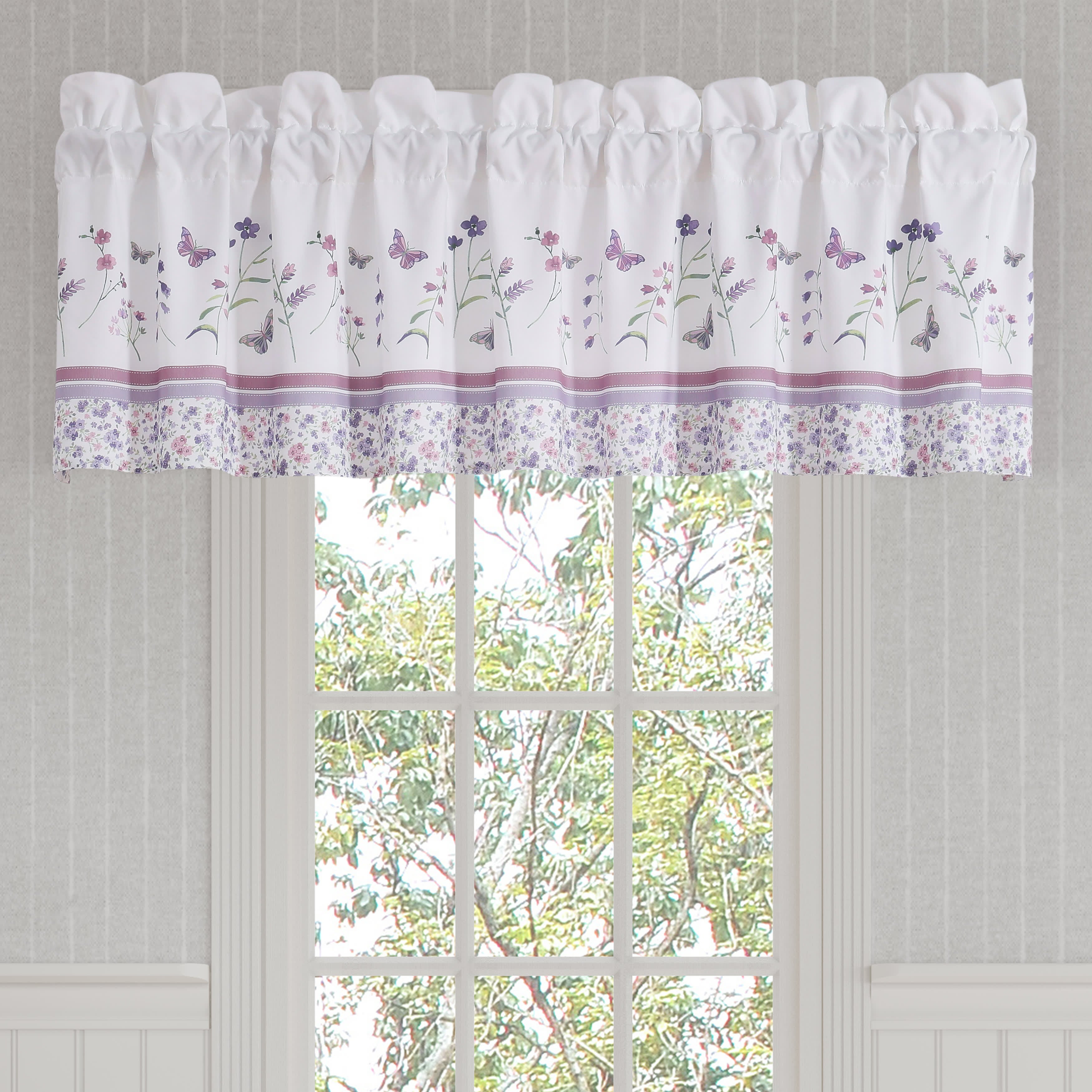Nola Window Straight Valance, LILAC, hi-res image number 0