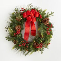 Pre-Lit Classic 28" Wreath