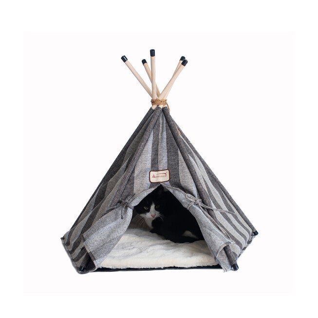 Striped Teepee Cat Dog Bed, , alternate image number null