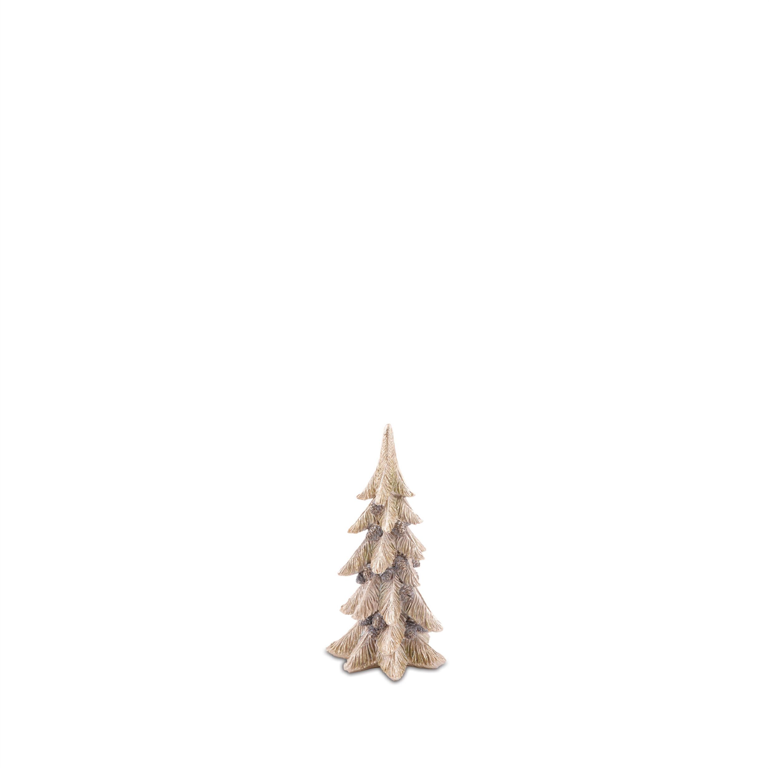 Metallic Pine Tree with Pinecones (Set of 3), GOLD, alternate image number 5
