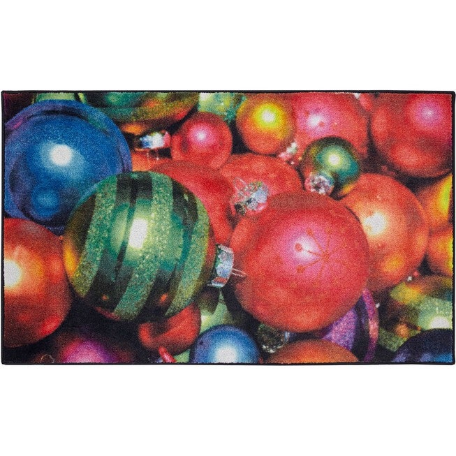 Christmas Ornaments Multi Kitchen Rug, MULTI, hi-res image number 0